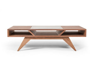 Douint Modern Walnut Coffee Table