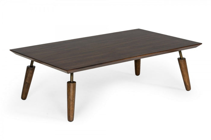 Sodium Mid-Century Modern Acacia Coffee Table