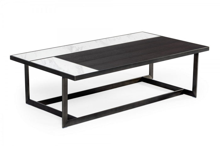 Falio Ceramic & Grey Walnut Coffee Table