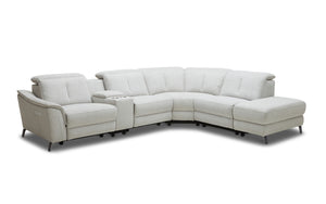 Rium Modern Fabric Sectional With Recliners