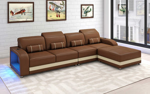 Ronan Modern Sectional with LED