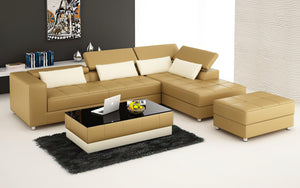 Erial Modern Leather Sectional