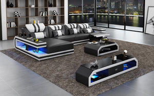 Maximus Modern Recliner Sectional With Mood Light | Futuristic Furniture