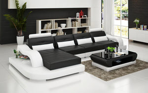 Nebula Small Modern Leather Sectional