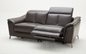 Rium Leather Love Seat With Recliner