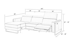 Modern Loons Recliner Sectional