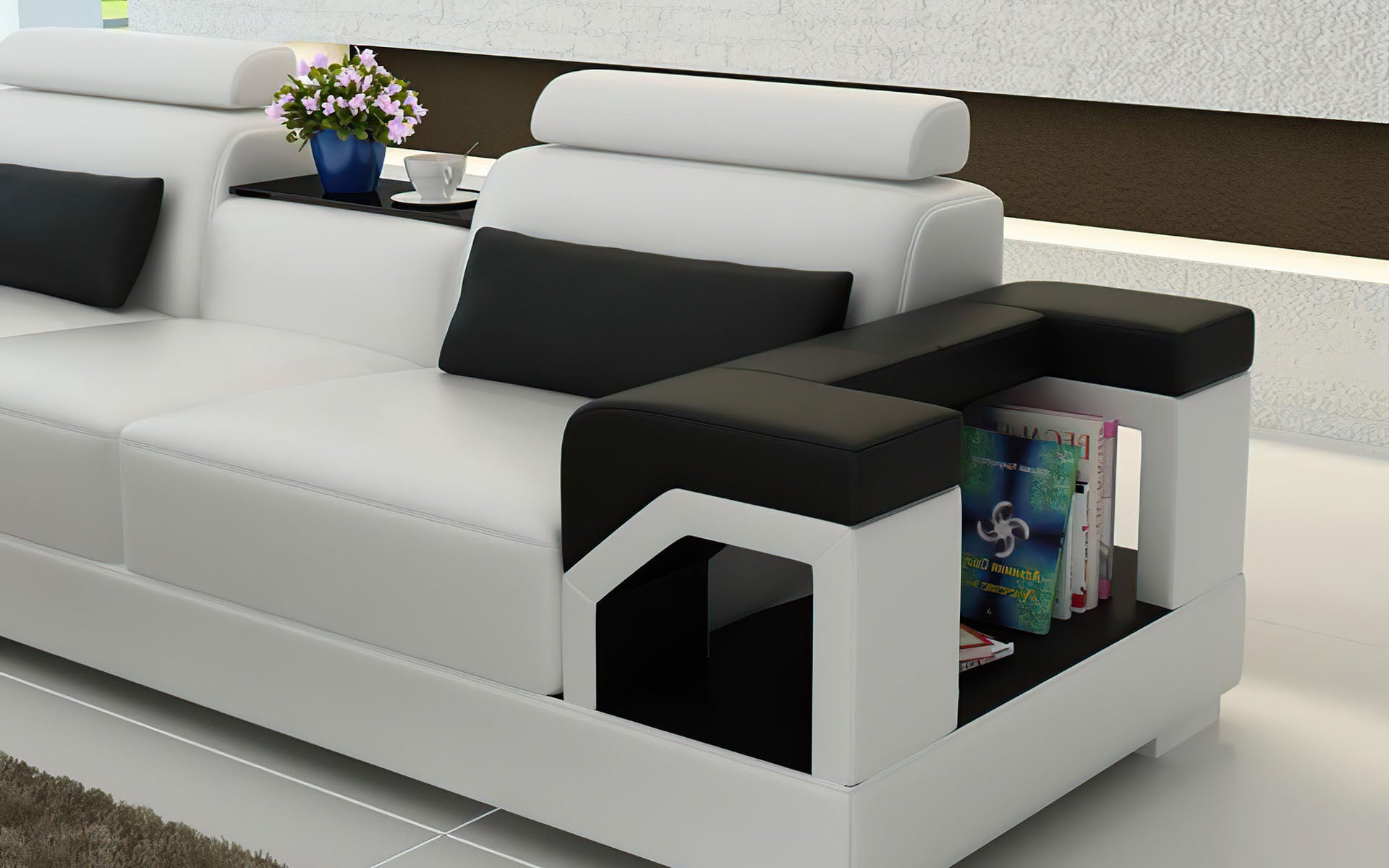Talos Modern Leather Sectional