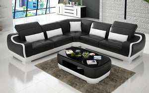 Amir Modern Leather Sectional