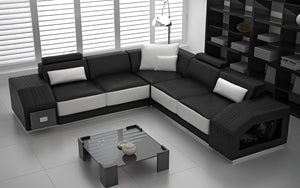 Baiae Modern Leather Sectional