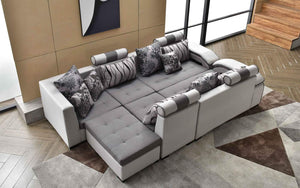 Selena Grey & Light Grey Modular Sectional