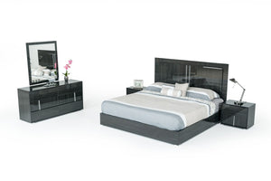 Axman Italian Modern Grey Bedroom Set