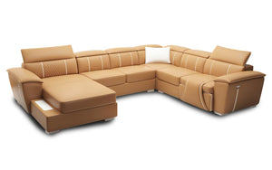 Uli Modern U Shape Leather Sectional