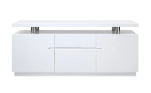 Stuii Modern White Office Credenza