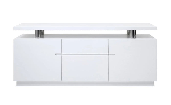 Stuii Modern White Office Credenza