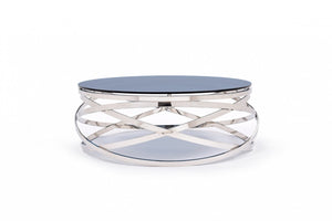 Trikin Contemporary Smoked Glass Coffee Table