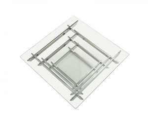 Upa Modern Square Glass Coffee Table