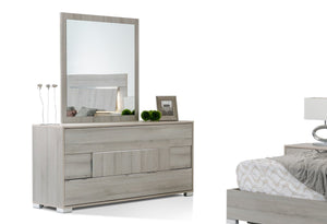 Erica Italian Modern Grey Bedroom Set