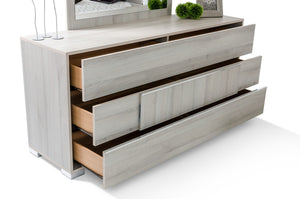 Erica Italian Modern Grey Bedroom Set