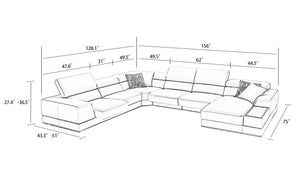 Linehan Modular Recliner Sectional Couch