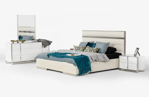 Apede Modern White Bedroom Set