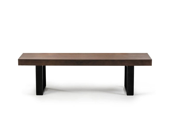 Lacu Modern Walnut Bench