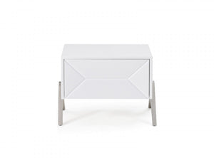 Cath Modern White Nightstand