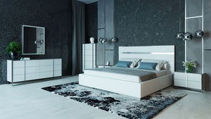 Apede Modern White Bedroom Set