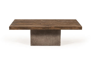 Renky Modern Oak & Concrete Coffee Table