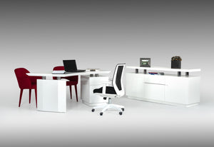 Stuffy Modern White Office Desk