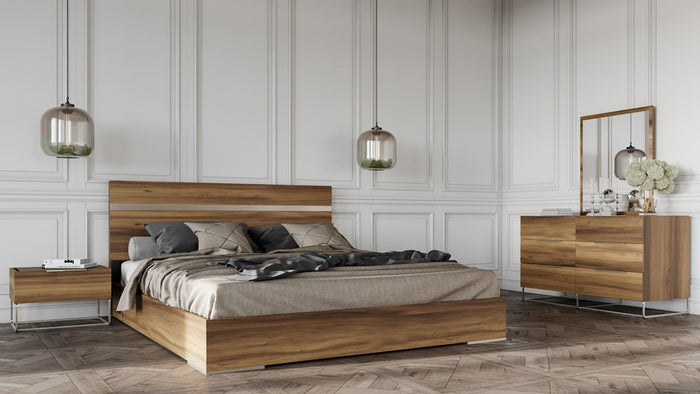 Nova Domus Matthias Italian Modern Light Oak Bedroom Set